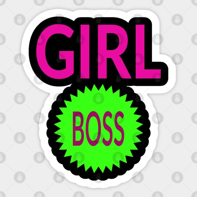 Girl Boss Sticker by coloringiship